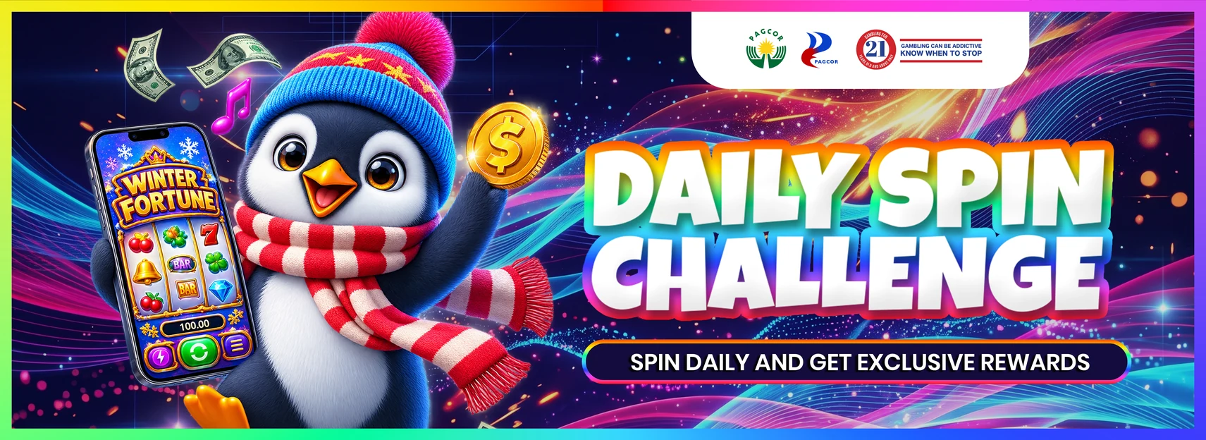 Spin daily to win up to ₱88,888